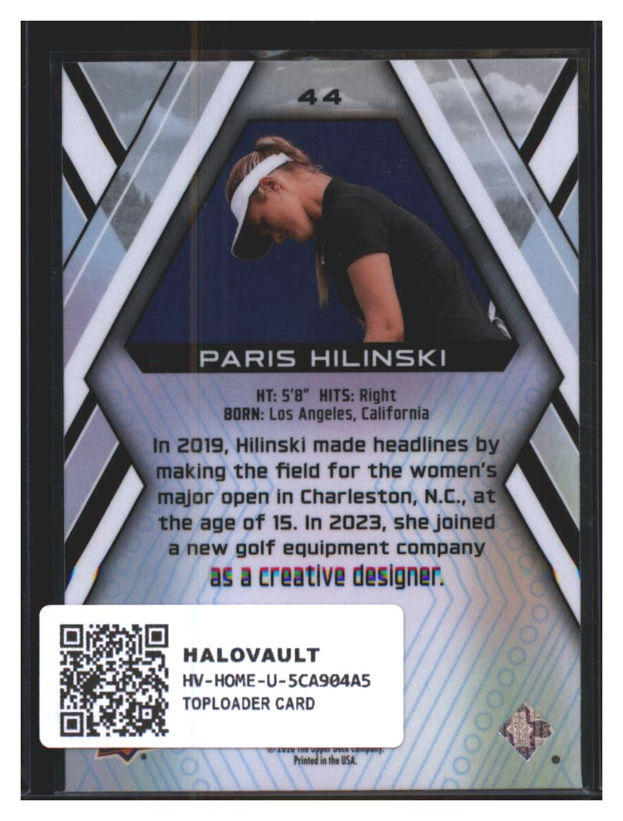 Photo 4 of 2024 Upper Deck Allure 2024 Upper Deck Allure Golf Paris Hilinski #44