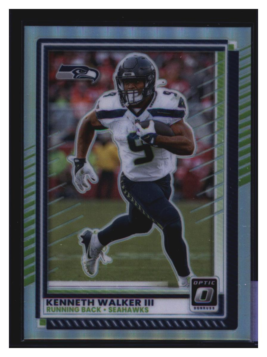Photo 2 of 2024 Donruss Optic Green Wave Kenneth Walker III