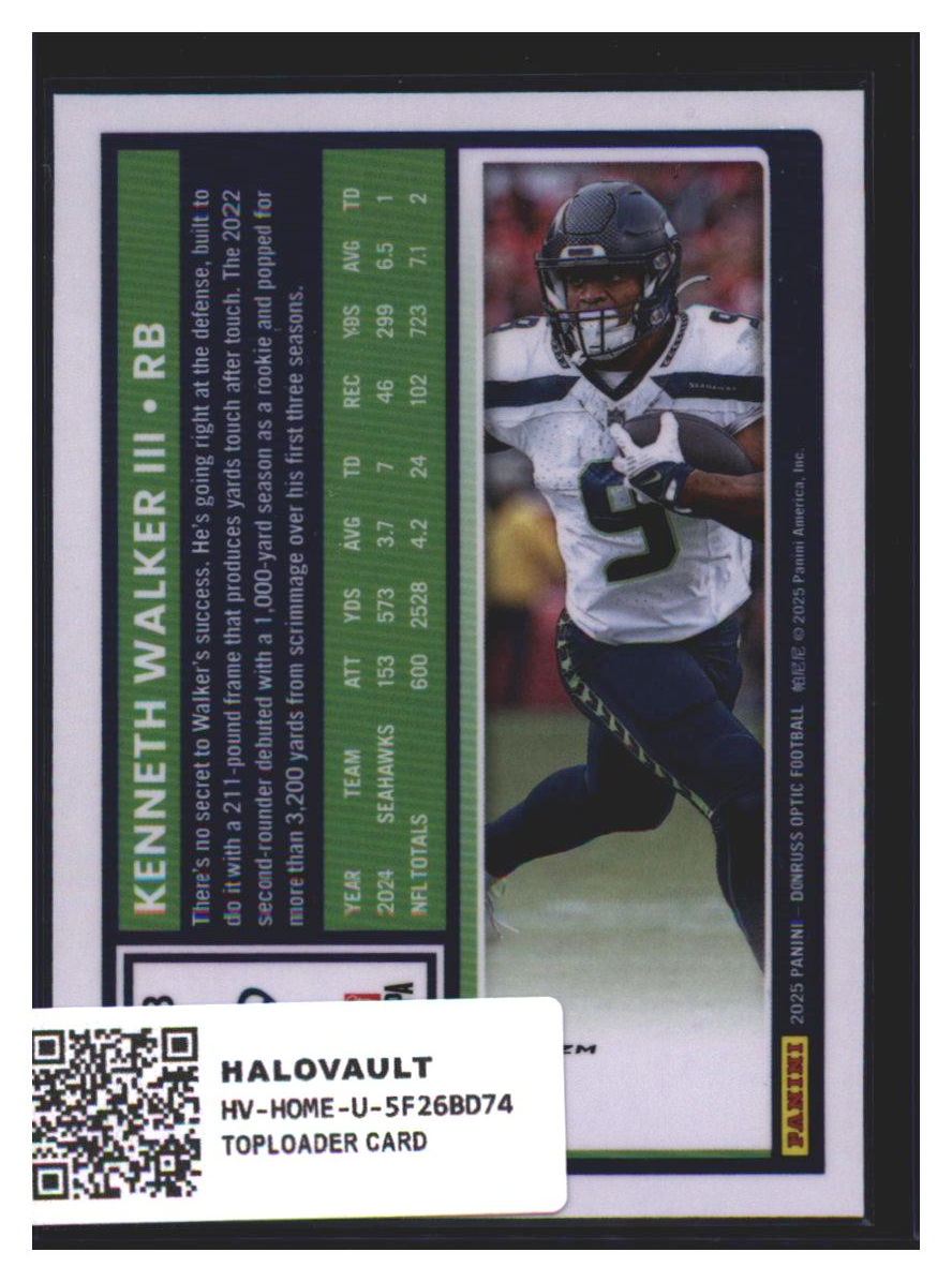 Photo 7 of Donruss Optic Donruss Optic Football Kenneth Walker III