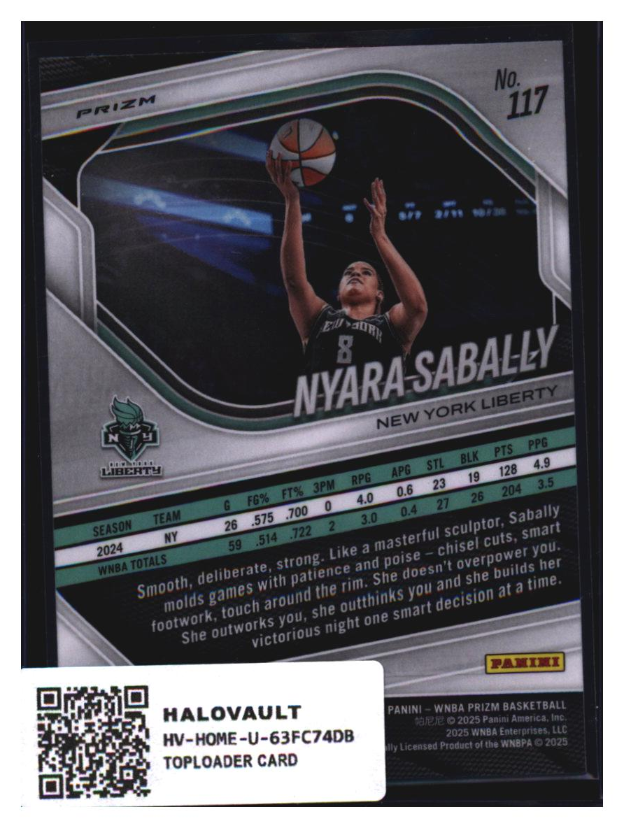 Photo 3 of 2024 Panini Prizm Panini Prizm WNBA Orange Prizm Nyara Sabally #117