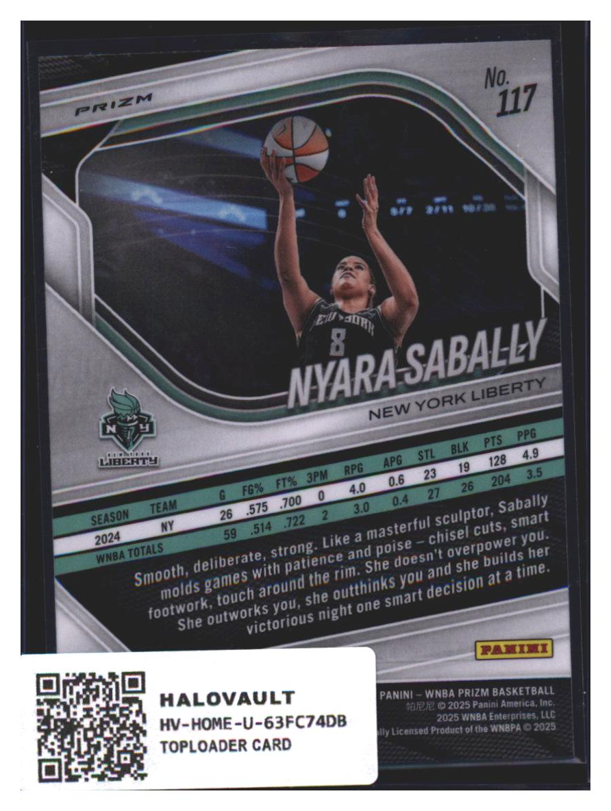 Photo 7 of 2024 Panini Prizm Panini Prizm WNBA Orange Prizm Nyara Sabally #117