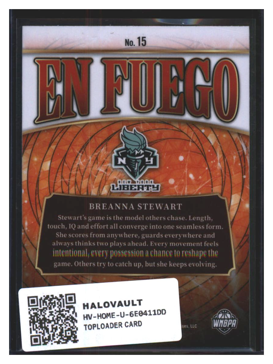 Photo 4 of 2025 Panini Select WNBA En Fuego Breanna Stewart #15