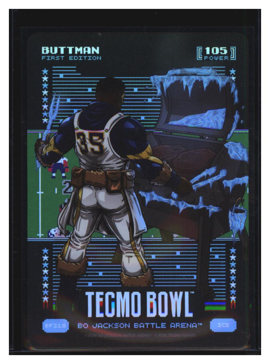 Photo 2 of 2024 Bo Jackson Battle Arena Tecmo Bowl Battlefoil Buttman (Marion Butts) #BF218