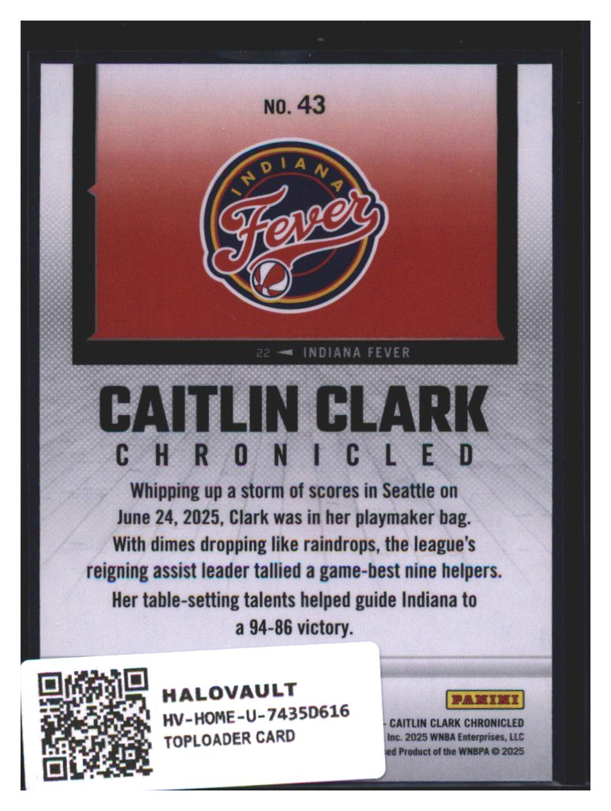 Photo 7 of Panini Caitlin Clark Chronicled Panini Caitlin Clark Chronicled #43