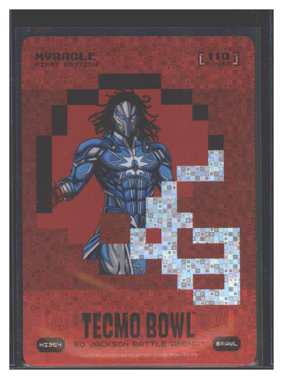 Photo 1 of 2026 Bo Jackson Battle Arena Tecmo Bowl Helmet Icon Battlefoil Myracle (Jahmyr Gibbs) #HI354