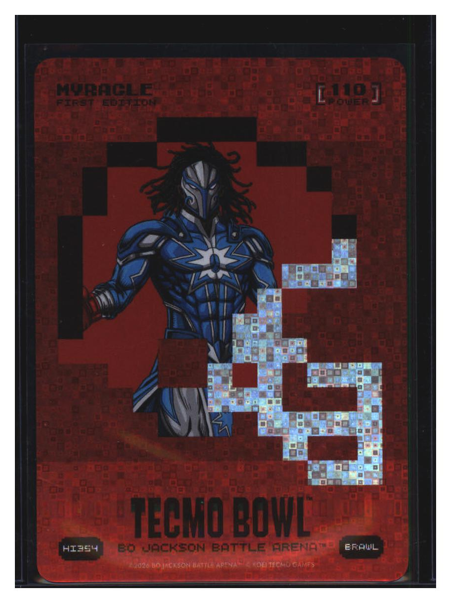 Photo 2 of 2026 Bo Jackson Battle Arena Tecmo Bowl Helmet Icon Battlefoil Myracle (Jahmyr Gibbs) #HI354