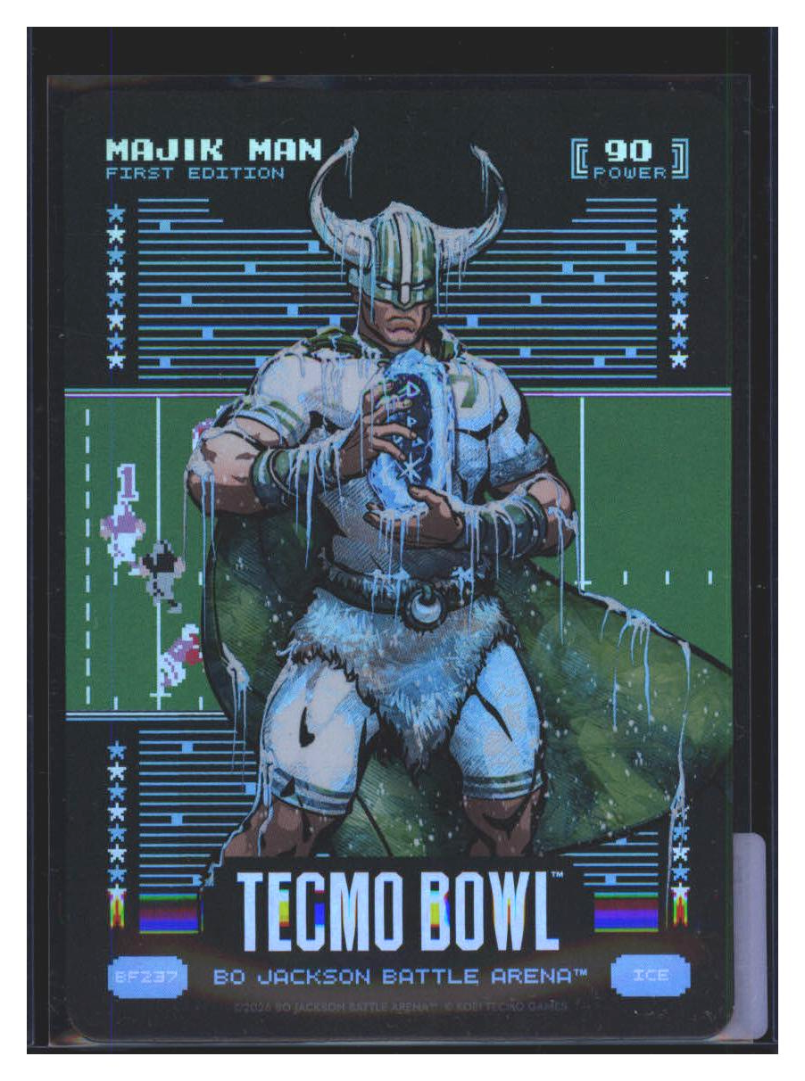 Photo 12 of 2026 Bo Jackson Battle Arena Tecmo Bowl Edition Battlefoil Majik Man (Don Majkowski) #BF237