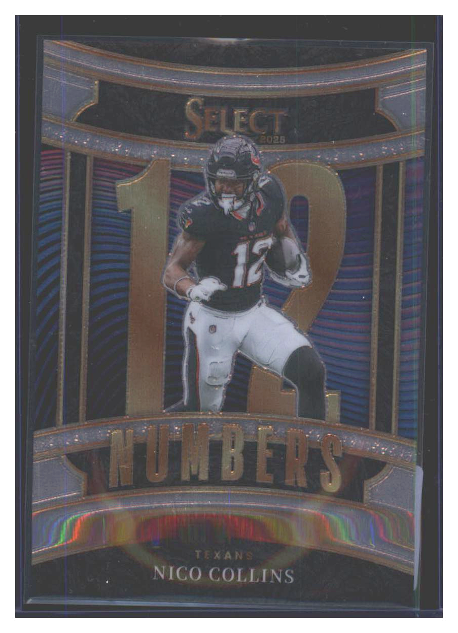 Photo 1 of 2025 Panini Select Numbers Nico Collins #19