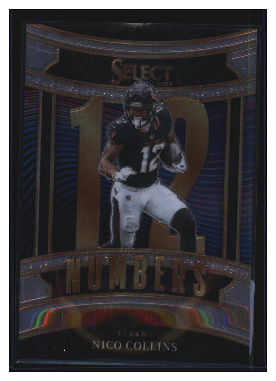 Photo 2 of 2024 Panini Select Select Football Numbers Prizm Nico Collins #8