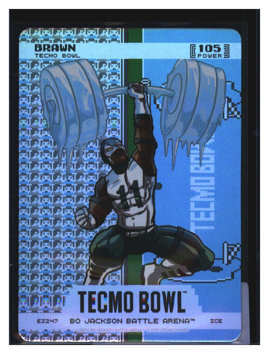 Photo 2 of 2026 Bo Jackson Battle Arena Endzone Battlefoil Tecmo Bowl Brawn (A.J. Brown) #EZ247