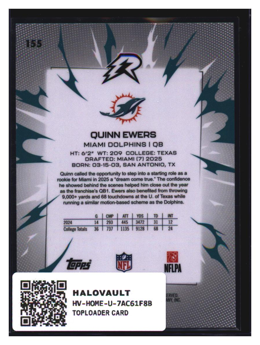 Photo 4 of 2025 Topps Quinn Ewers #155