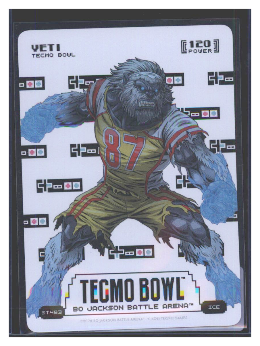 Photo 1 of 2026 Tecmo Bowl Bo Jackson Battle Arena Ice Tecmo Bowl Bo Jackson Battle Arena Ice ST493