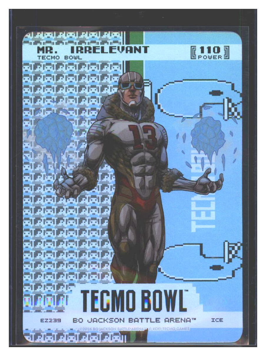 Photo 1 of 2026 Bo Jackson Battle Arena Tecmo Bowl Endzone Battlefoil Mr. Irrelevant (Brock Purdy) #EZ239