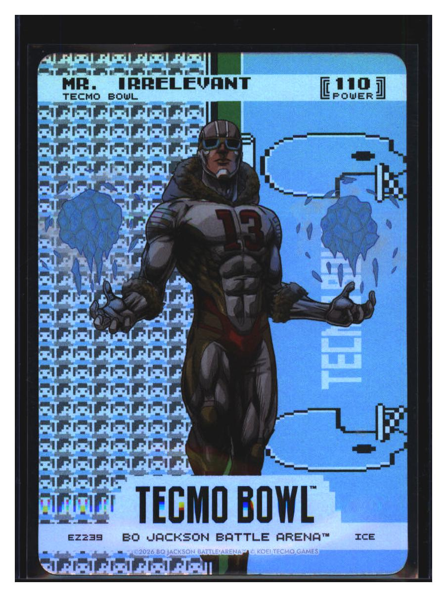 Photo 2 of 2026 Bo Jackson Battle Arena Tecmo Bowl Endzone Battlefoil Mr. Irrelevant (Brock Purdy) #EZ239