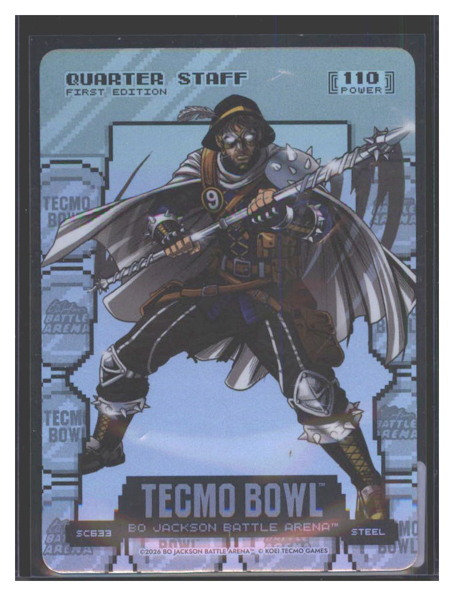 Photo 1 of 2026 Bo Jackson Battle Arena Tecmo Bowl Silver Coin Flip Battlefoil Quarter Staff (Matthew Stafford) #SC633