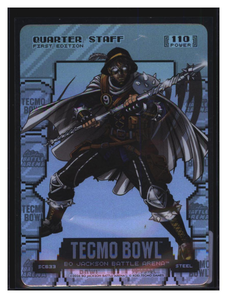 Photo 2 of 2026 Bo Jackson Battle Arena Tecmo Bowl Silver Coin Flip Battlefoil Quarter Staff (Matthew Stafford) #SC633