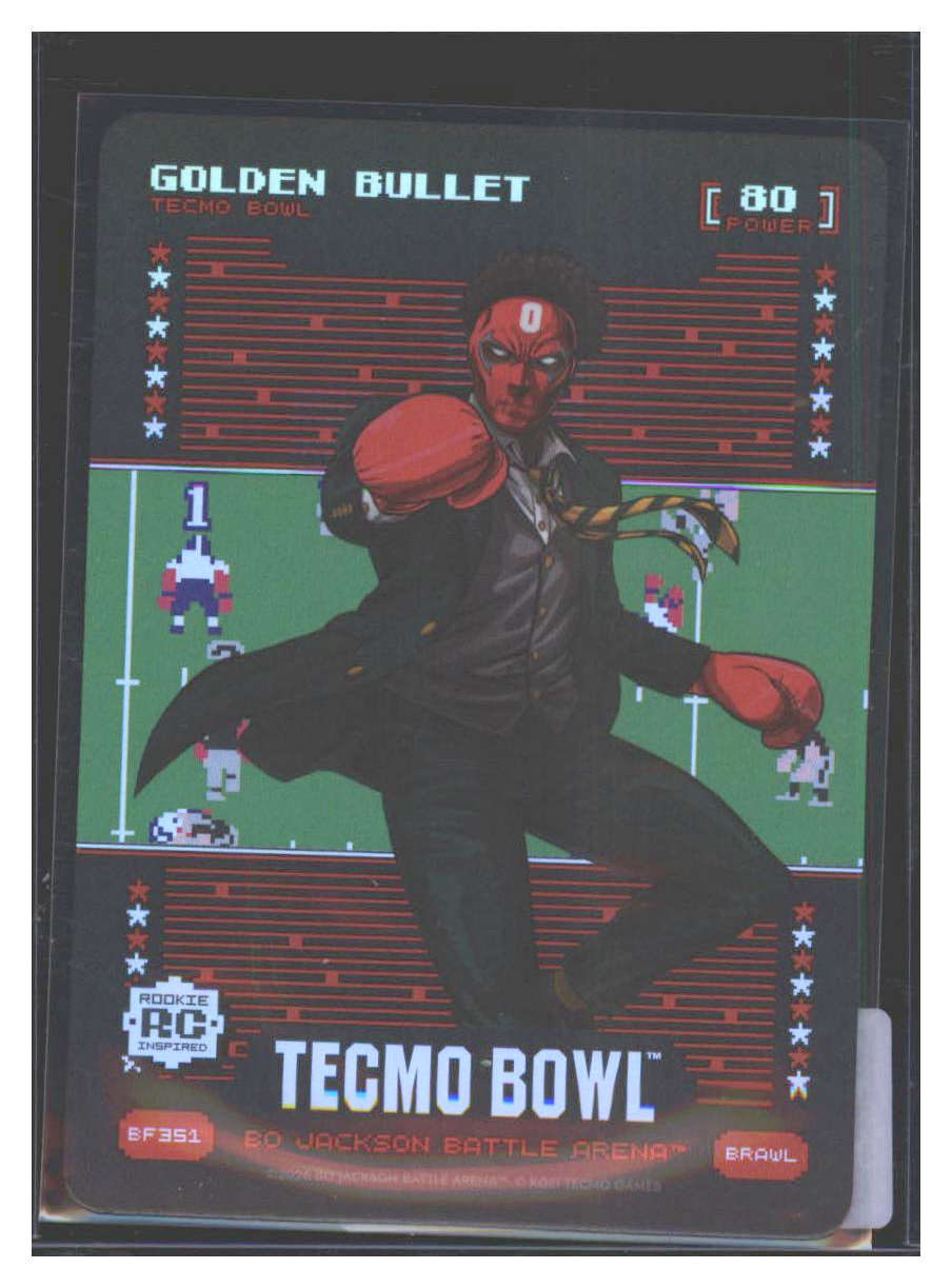 Photo 1 of Tecmo Bowl Golden Bullet Bo Jackson Battle Arena Rookie RC Inspired Tecmo Bowl Golden Bullet Rookie RC Inspired BF351 Bo Jackson Battle Arena (Bo Jackson)