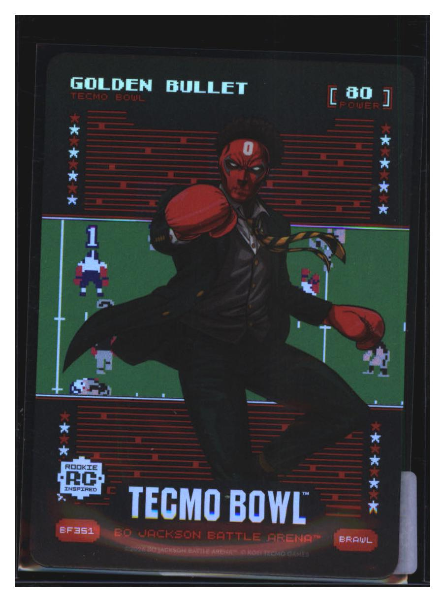Photo 2 of 2026 Bo Jackson Battle Arena Tecmo Bowl Edition Battlefoil Golden Bullet (Matthew Golden) #BF351