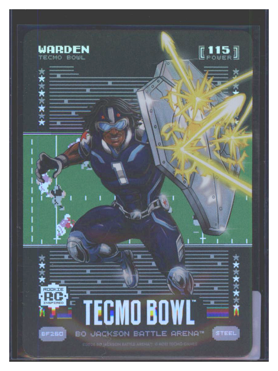 Photo 1 of 2025 Bo Jackson Battle Arena Battlefoil Tecmo Bowl Warden (Cam Ward) #BF260