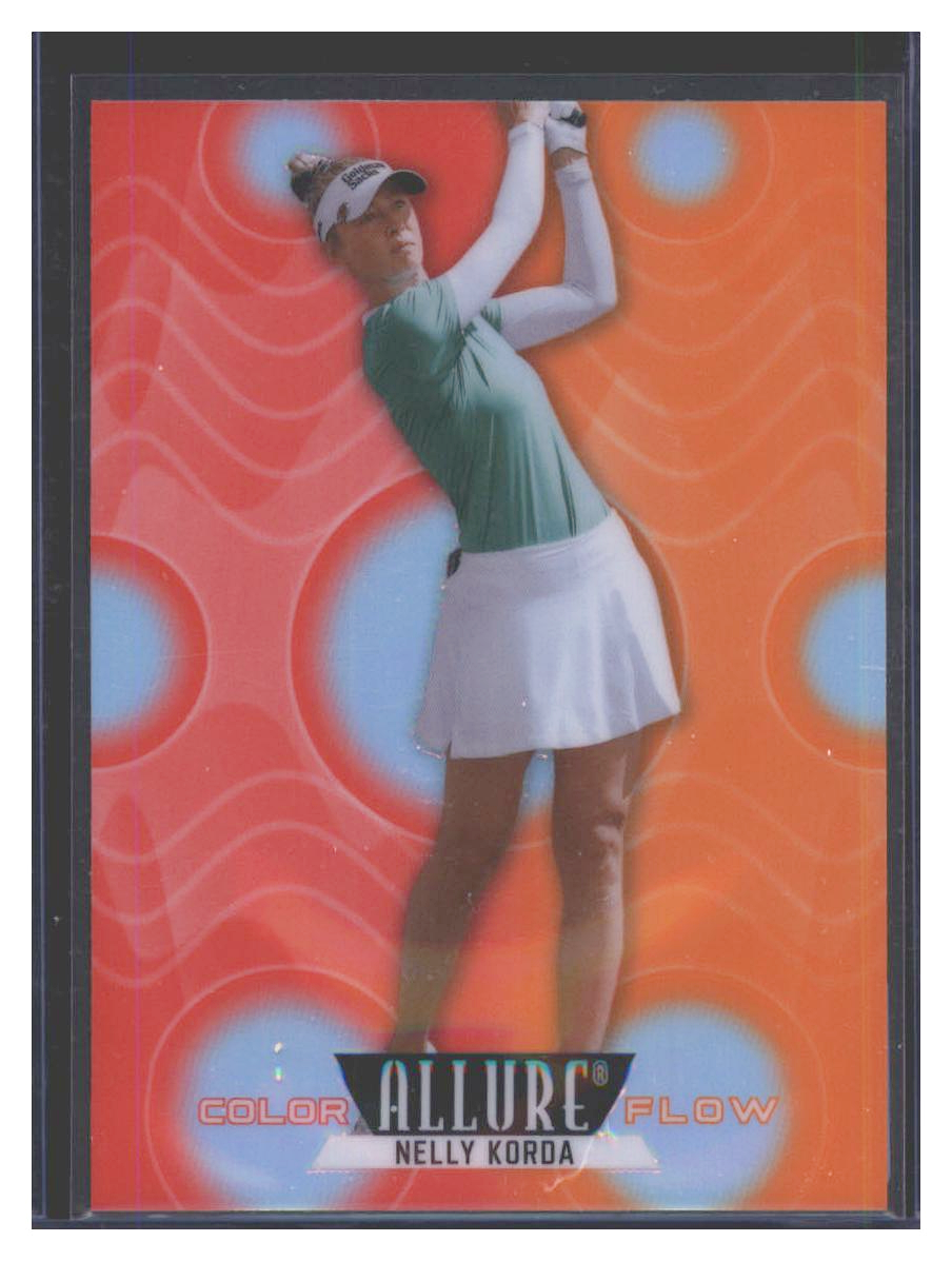 Photo 1 of 2024 Panini Color Allure Flow Red-Orange Nelly Korda #CF-29