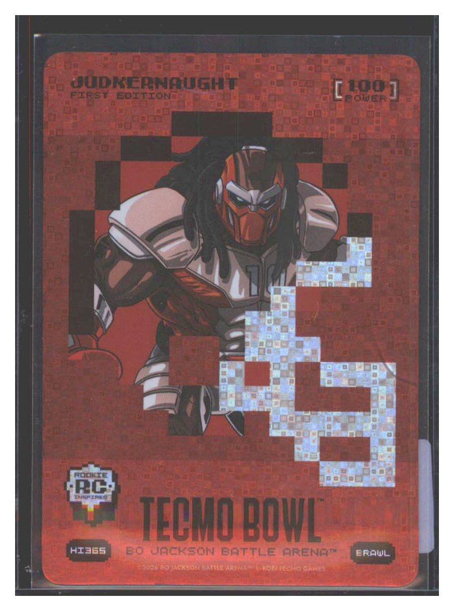 Photo 1 of 2026 Bo Jackson Battle Arena Tecmo Bowl Helmet Icon Battlefoil Judkernaught (Quinshon Judkins) #HI365