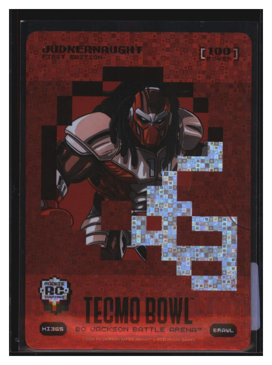Photo 2 of 2026 Bo Jackson Battle Arena Tecmo Bowl Helmet Icon Battlefoil Judkernaught (Quinshon Judkins) #HI365