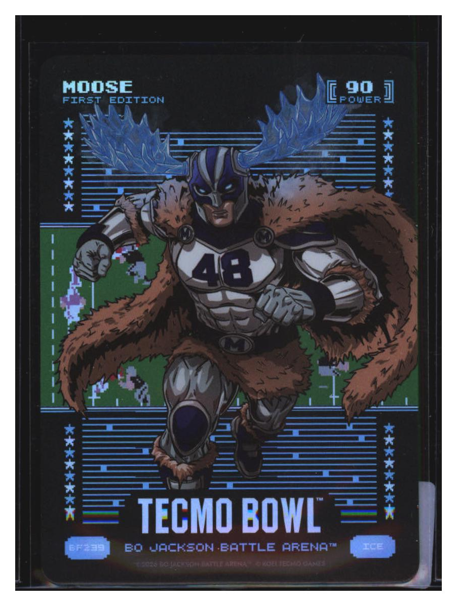 Photo 2 of 2024 Bo Jackson Battle Arena Tecmo Bowl Battlefoil Moose (Daryl Johnston) #BF239
