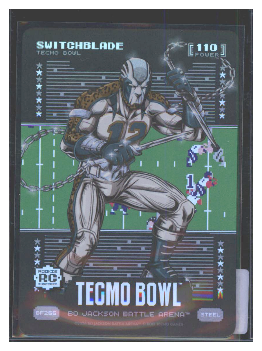 Photo 1 of 2024 Bo Jackson Battle Arena Tecmo Bowl Battlefoil Switchblade (Travis Hunter) #BF266