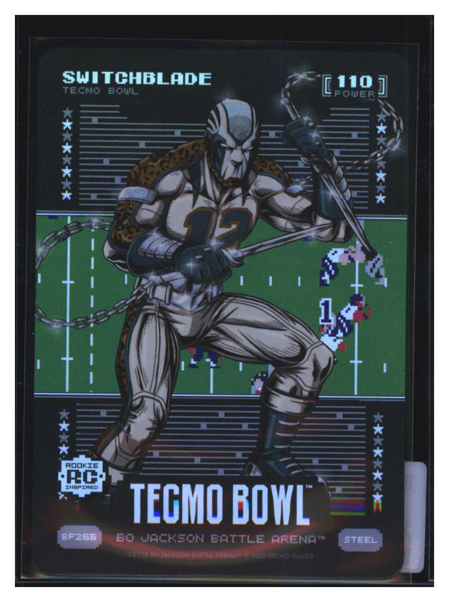 Photo 2 of 2024 Bo Jackson Battle Arena Tecmo Bowl Battlefoil Switchblade (Travis Hunter) #BF266