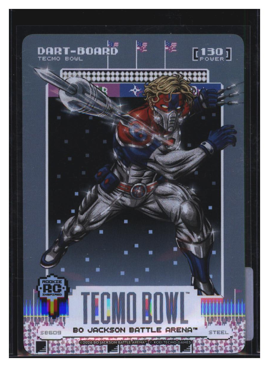 Photo 2 of 2026 Bo Jackson Battle Arena Tecmo Bowl Scoreboard Battlefoil Dart-Board (Jaxson Dart) #SB609