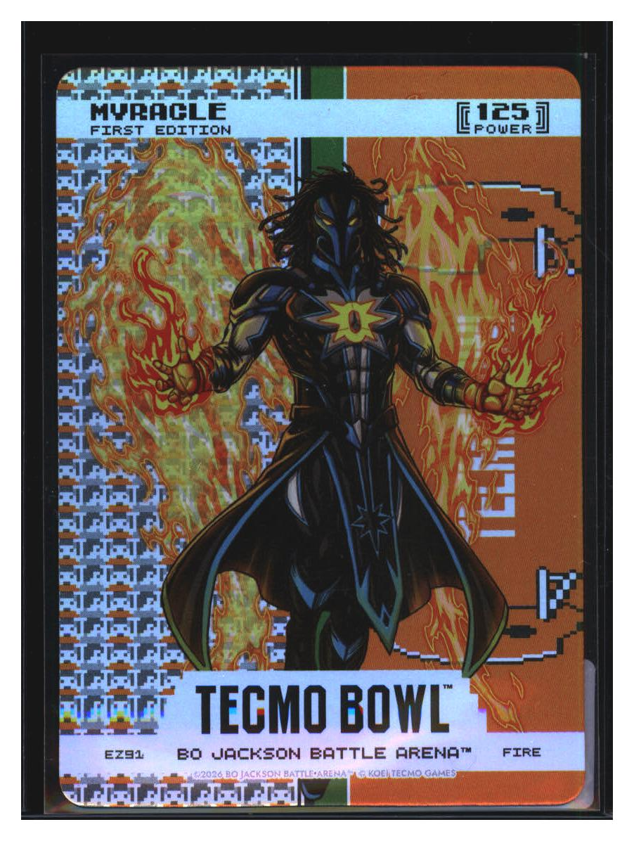 Photo 2 of 2026 Bo Jackson Battle Arena Tecmo Bowl Endzone Battlefoil Myracle (Jahmyr Gibbs) #EZ91