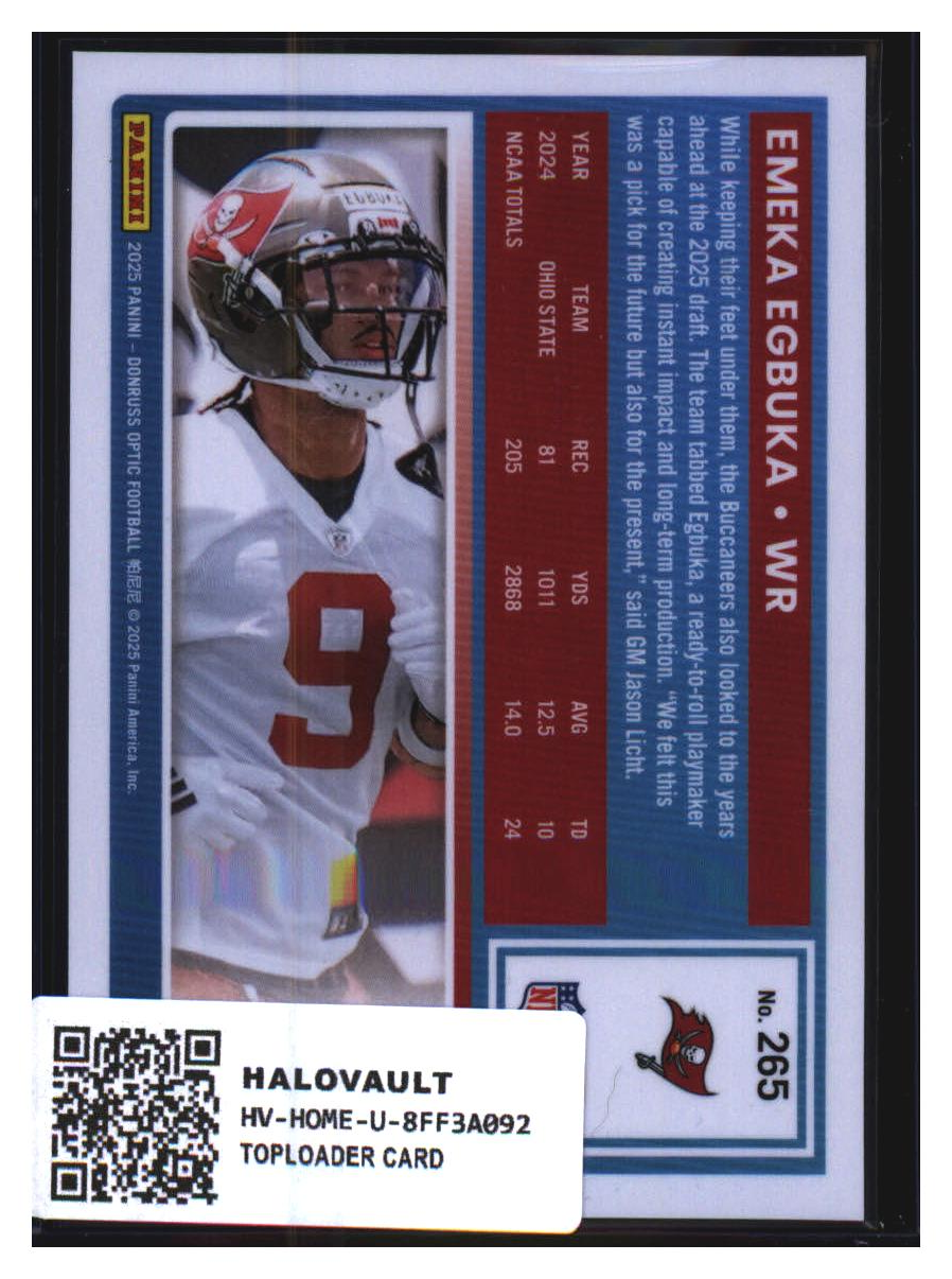Photo 2 of 2024 Donruss Optic Refractor Emeka Egbuka #265