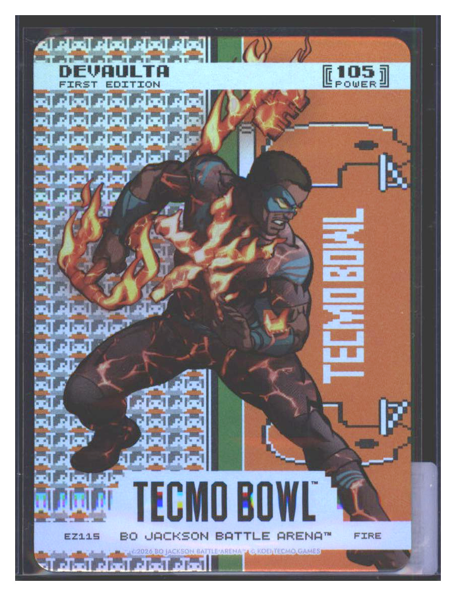 Photo 1 of 2026 Bo Jackson Battle Arena Tecmo Bowl Endzone Battlefoil DeVaulta (DeVonta Smith) #EZ115