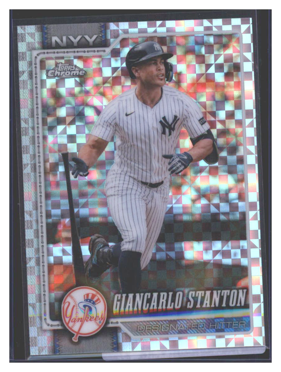 Photo 1 of 2024 Topps Topps Chrome X-Fractor Giancarlo Stanton #144