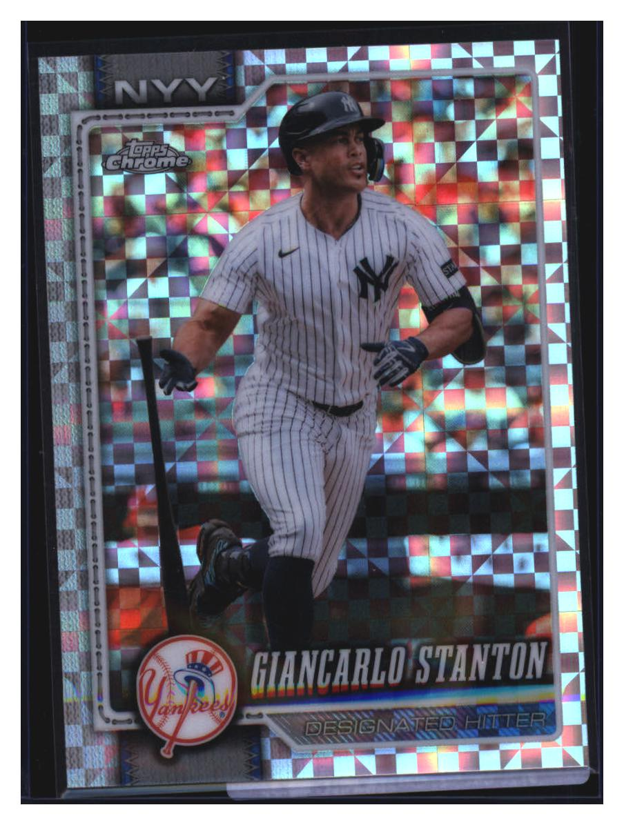 Photo 2 of 2024 Topps Topps Chrome X-Fractor Giancarlo Stanton #144