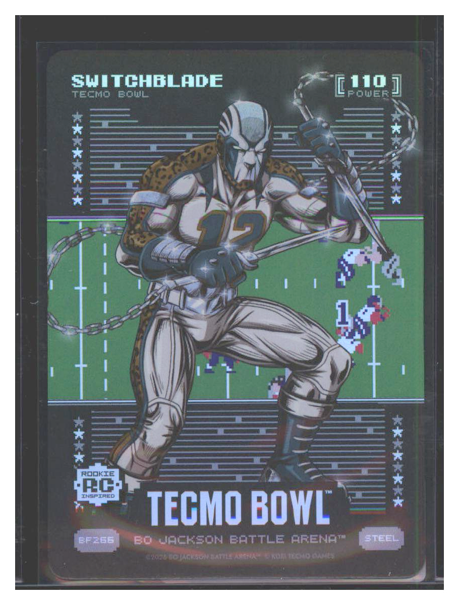 Photo 1 of 2023 Bo Jackson Battle Arena Tecmo Bowl Battlefoil Switchblade (Travis Hunter) #BF266