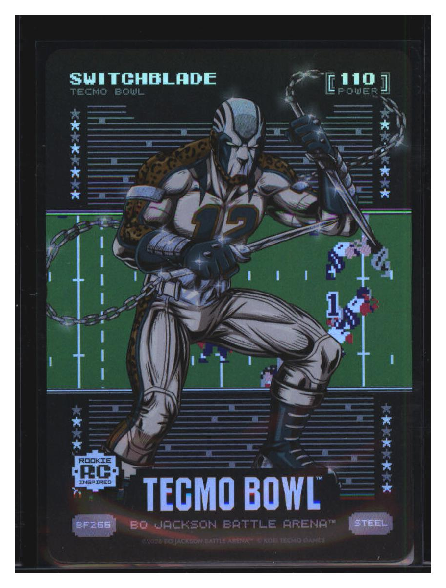 Photo 2 of 2023 Bo Jackson Battle Arena Tecmo Bowl Battlefoil Switchblade (Travis Hunter) #BF266