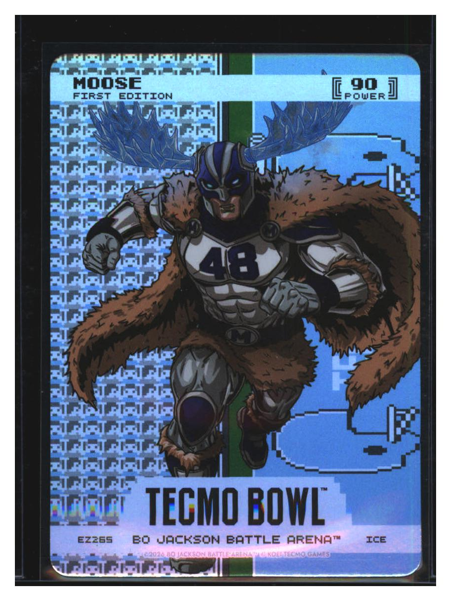 Photo 2 of 2026 Bo Jackson Battle Arena Bo Jackson Battle Arena Tecmo Bowl Endzone Battlefoil Moose (Daryl Johnston) #EZ265