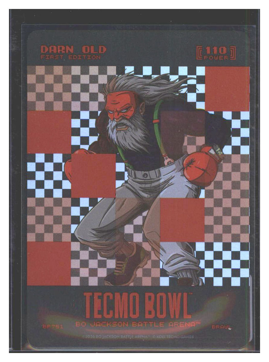 Photo 1 of 2020 Bo Jackson Battle Arena Tecmo Bowl First Edition Darn Old #BF751