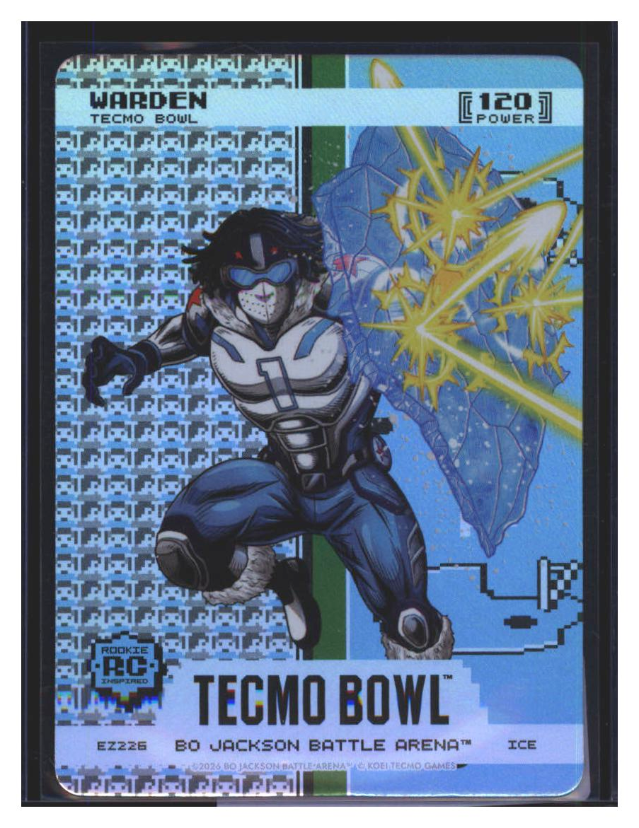 Photo 510 of 2026 Bo Jackson Battle Arena Tecmo Bowl Edition Endzone Battlefoil Warden (Cam Ward) #EZ226