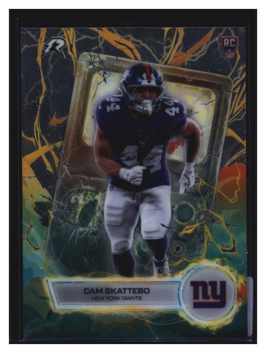 Photo 2 of 2025 Topps Topps Football Voltaic Cam Skattebo #VT-5