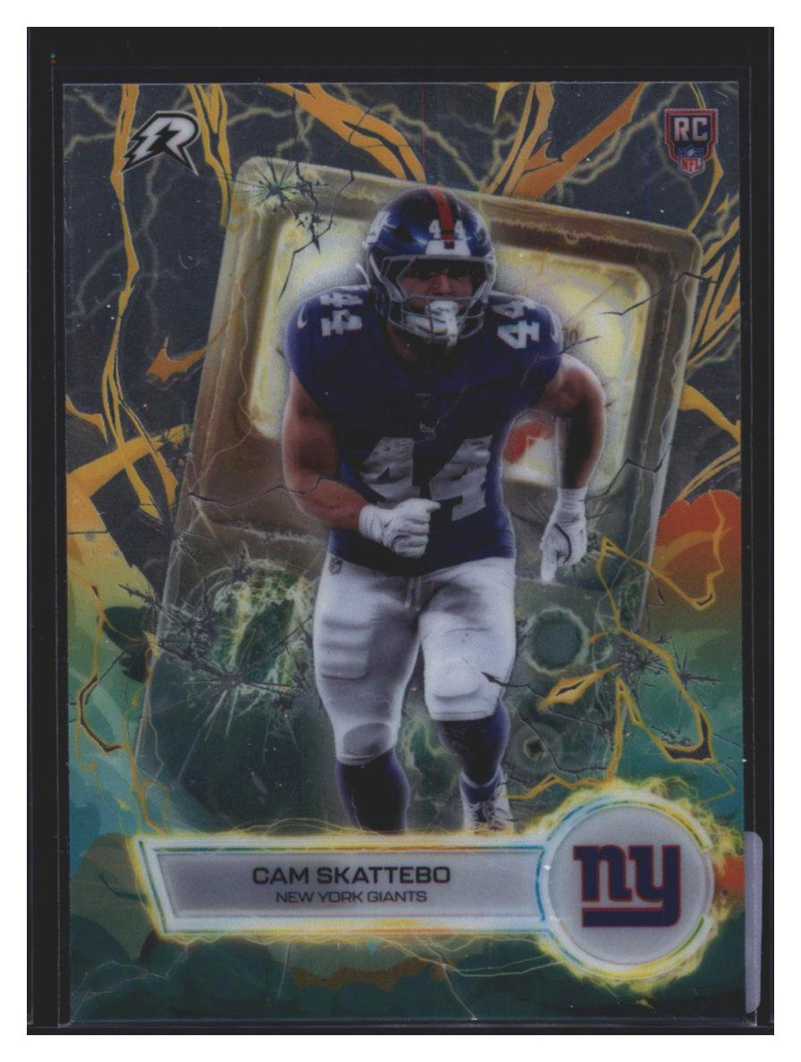 Photo 4 of 2025 Topps Topps Football Voltaic Cam Skattebo #VT-5