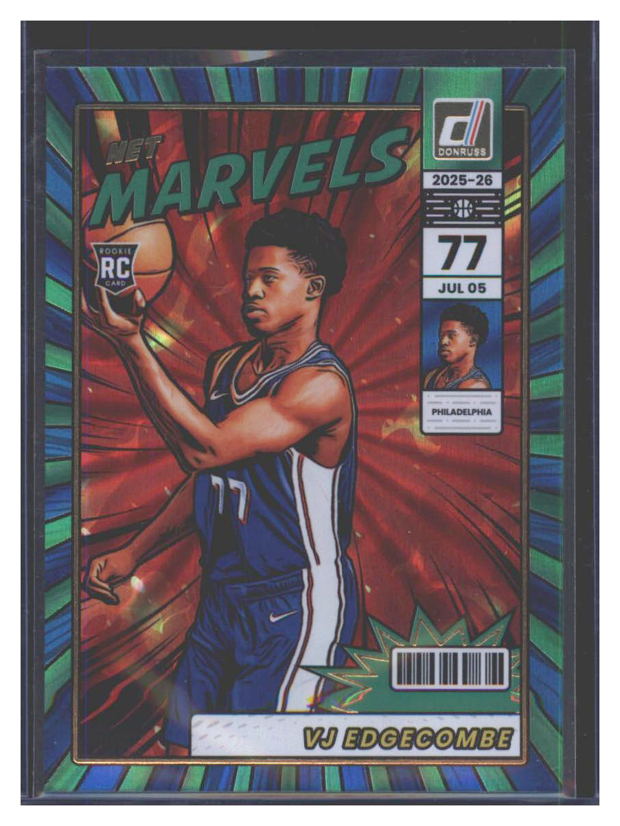 Photo 1 of 2025-26 Donruss Net Marvels The Buzz VJ Edgecombe #10