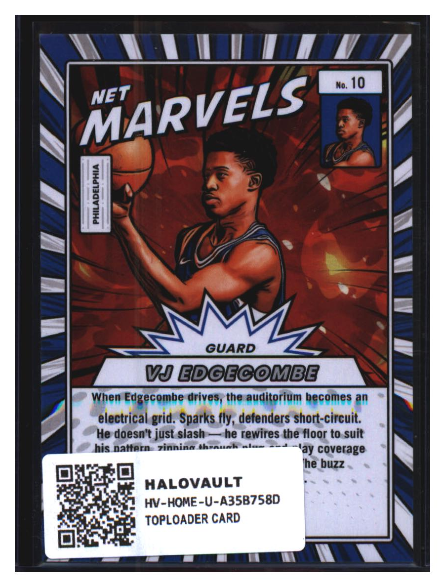 Photo 2 of 2025-26 Donruss Net Marvels The Buzz VJ Edgecombe #10