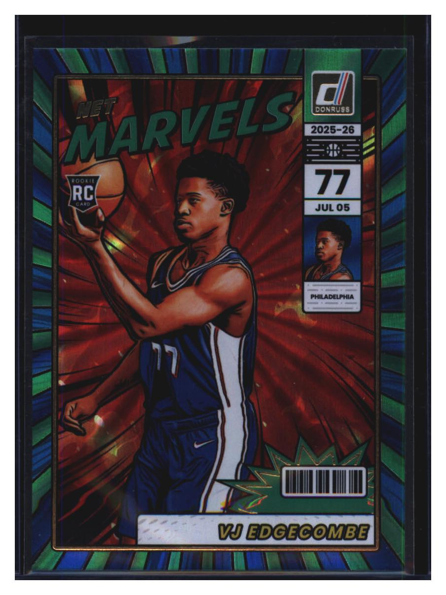 Photo 2 of 2025 Donruss Donruss Basketball Net Marvels VJ Edgecombe #10