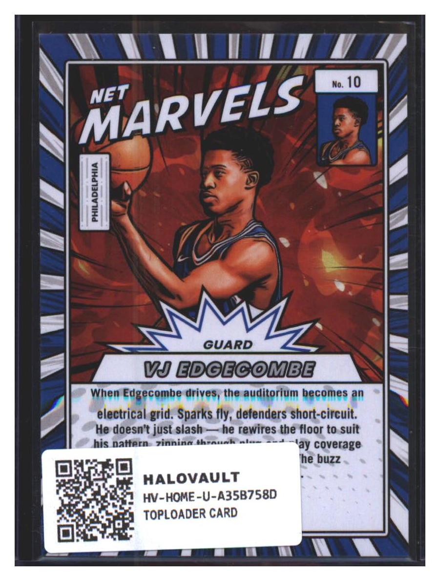 Photo 4 of 2025 Donruss Donruss Basketball Net Marvels VJ Edgecombe #10
