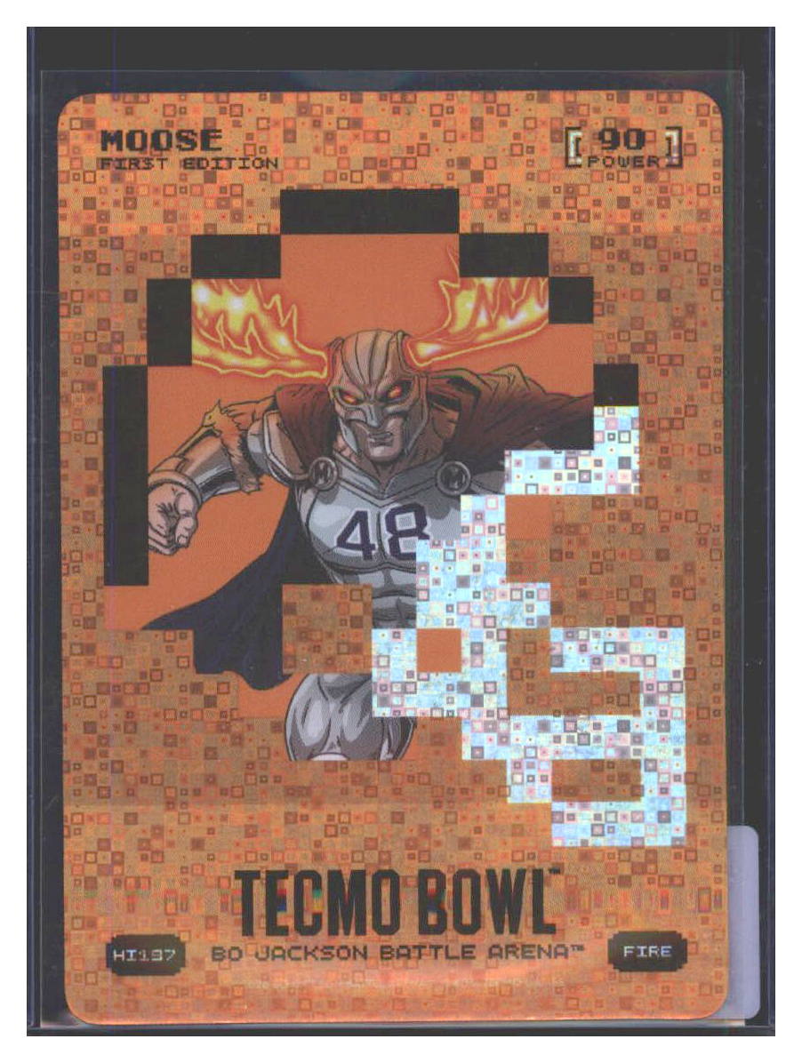 Photo 1 of 2026 Bo Jackson Battle Arena Tecmo Bowl Helmet Icon Battlefoil Moose (Daryl Johnston) #HI197