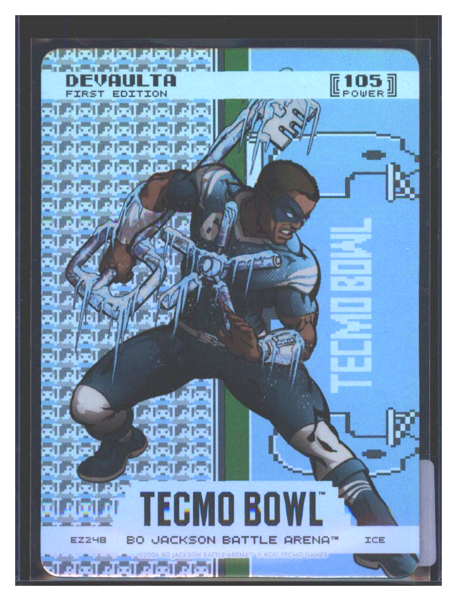 Photo 1 of 2026 Bo Jackson Battle Arena Tecmo Bowl Endzone Battlefoil DeVaulta (DeVonta Smith) #EZ248