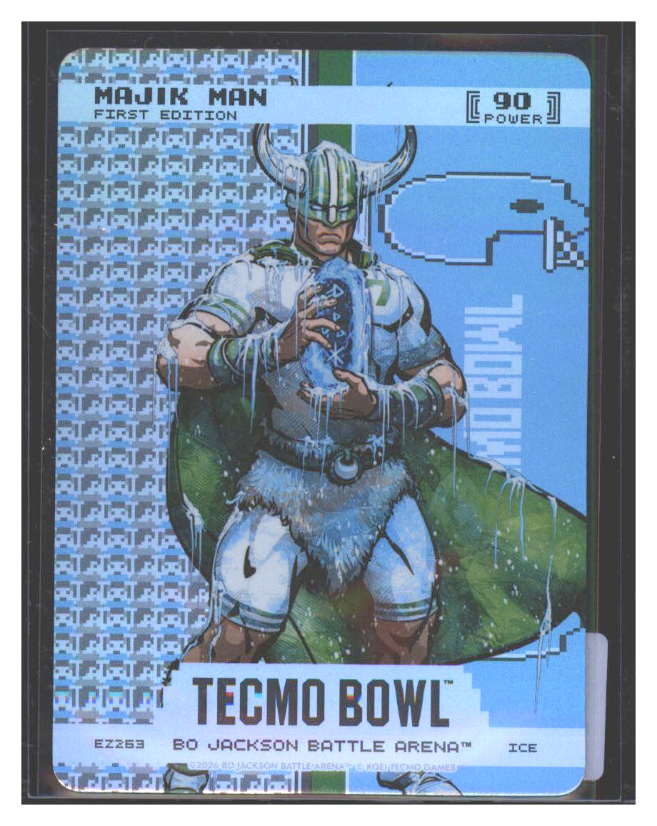 Photo 1 of 2026 Bo Jackson Battle Arena Tecmo Bowl Endzone Battlefoil Majik Man (Don Majkowski) #EZ263