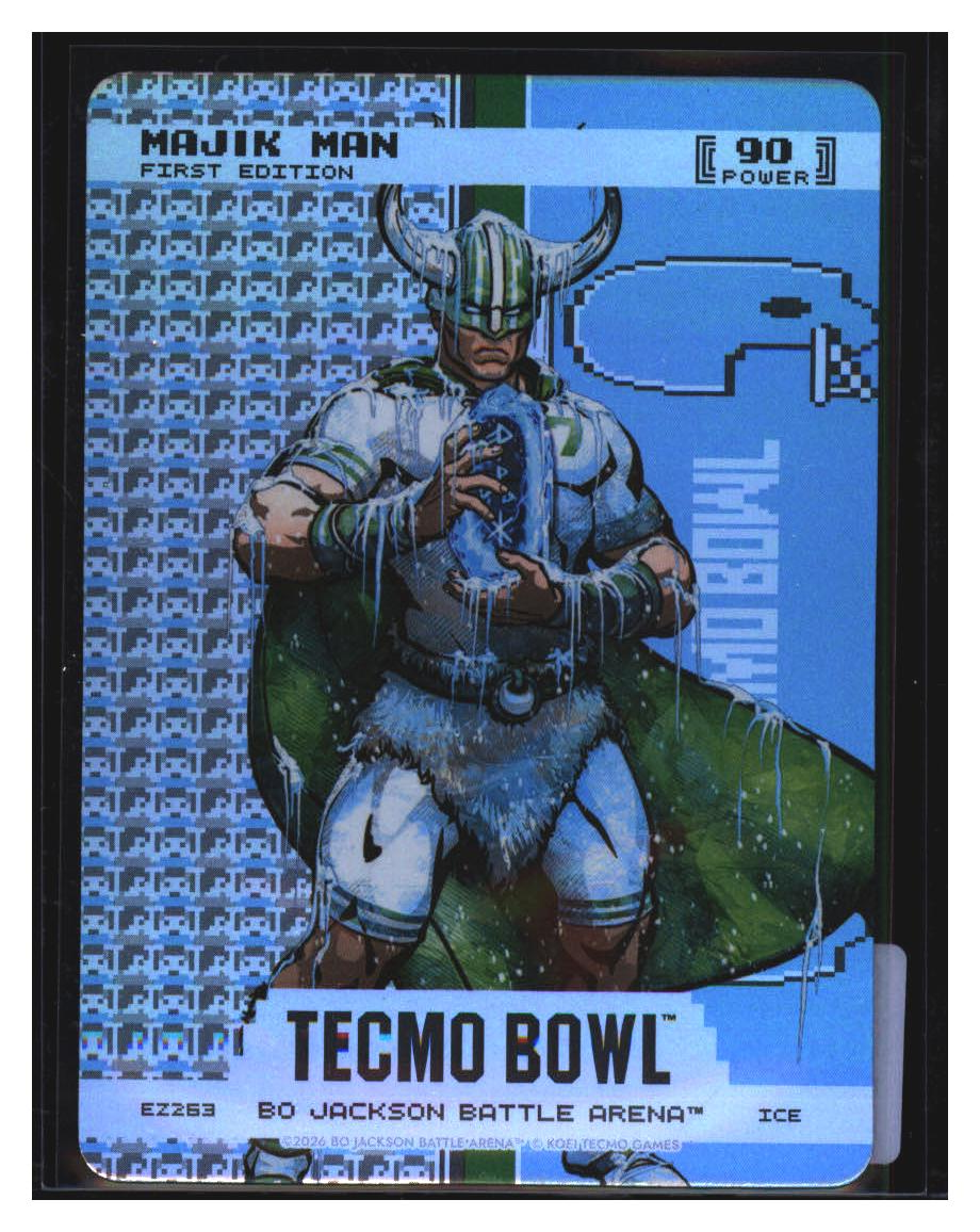 Photo 2 of 2026 Bo Jackson Battle Arena Tecmo Bowl Endzone Battlefoil Majik Man (Don Majkowski) #EZ263